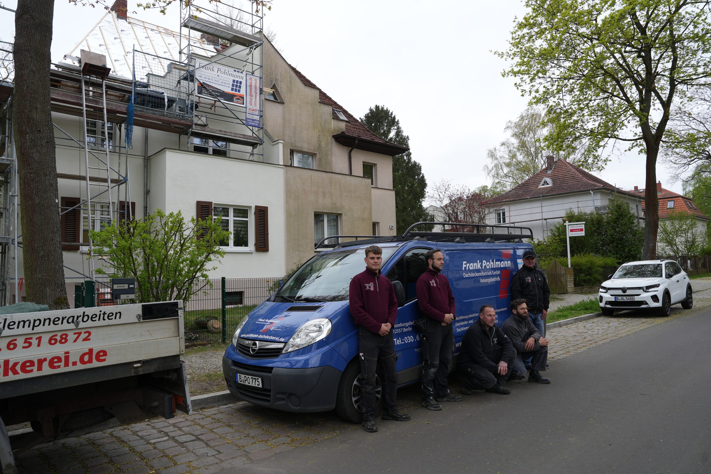 Team der Dachdeckerei Pohlmann Berlin Köpenick – Meisterbetrieb seit 1977